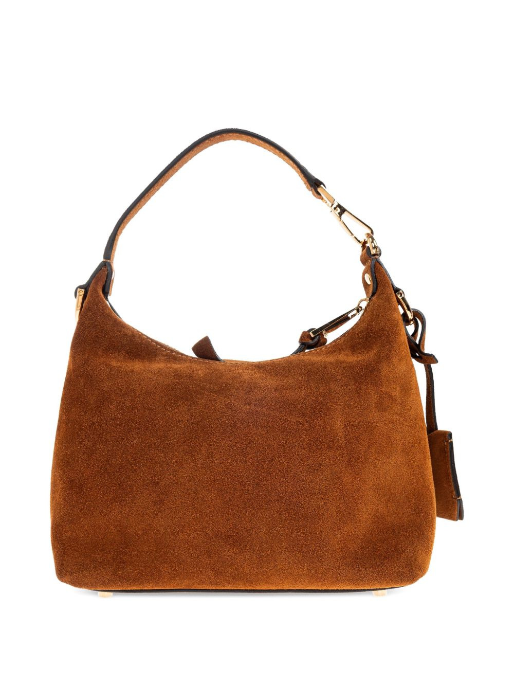 logo-lettering suede tote bag - 3