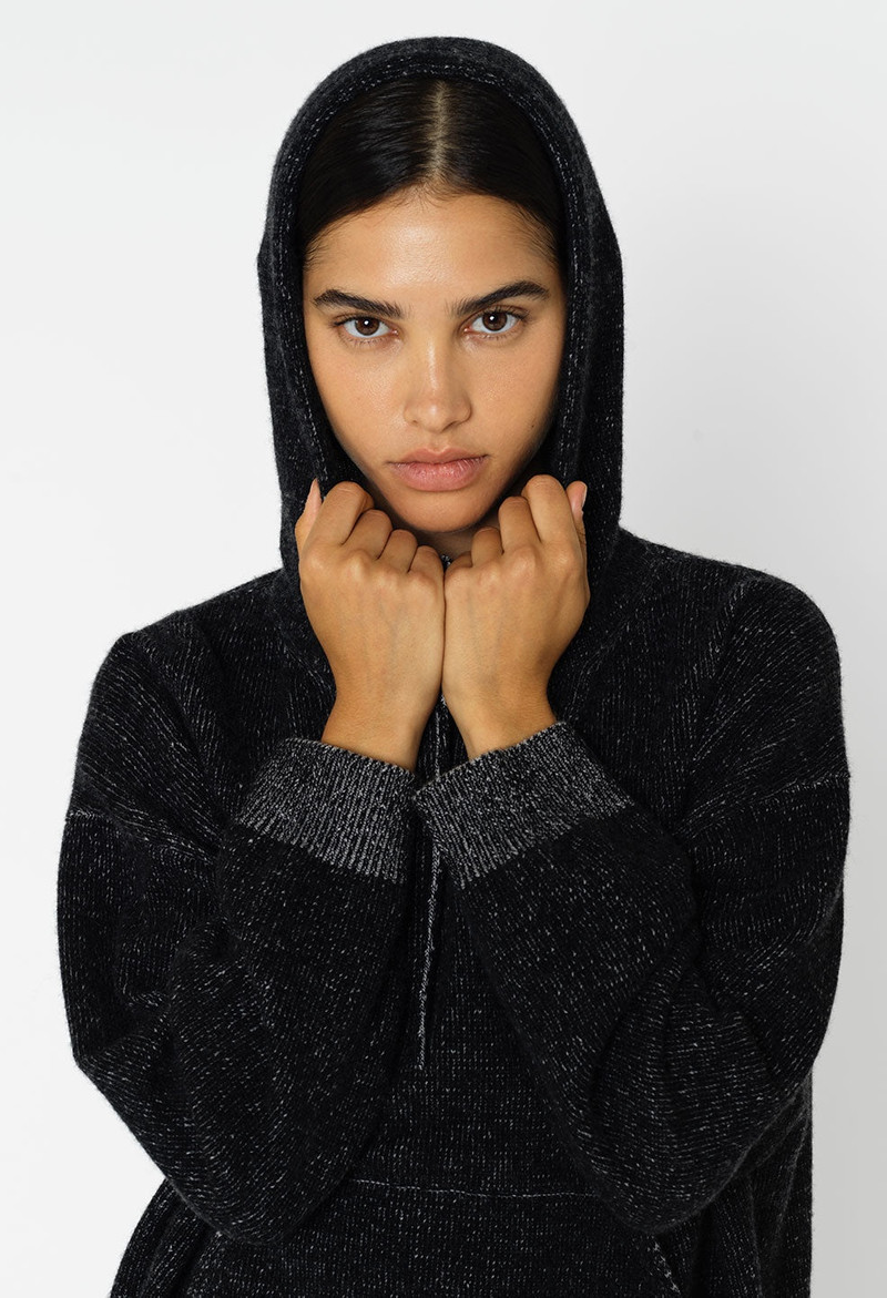 TWO TONE CASHMERE HOODIE 5