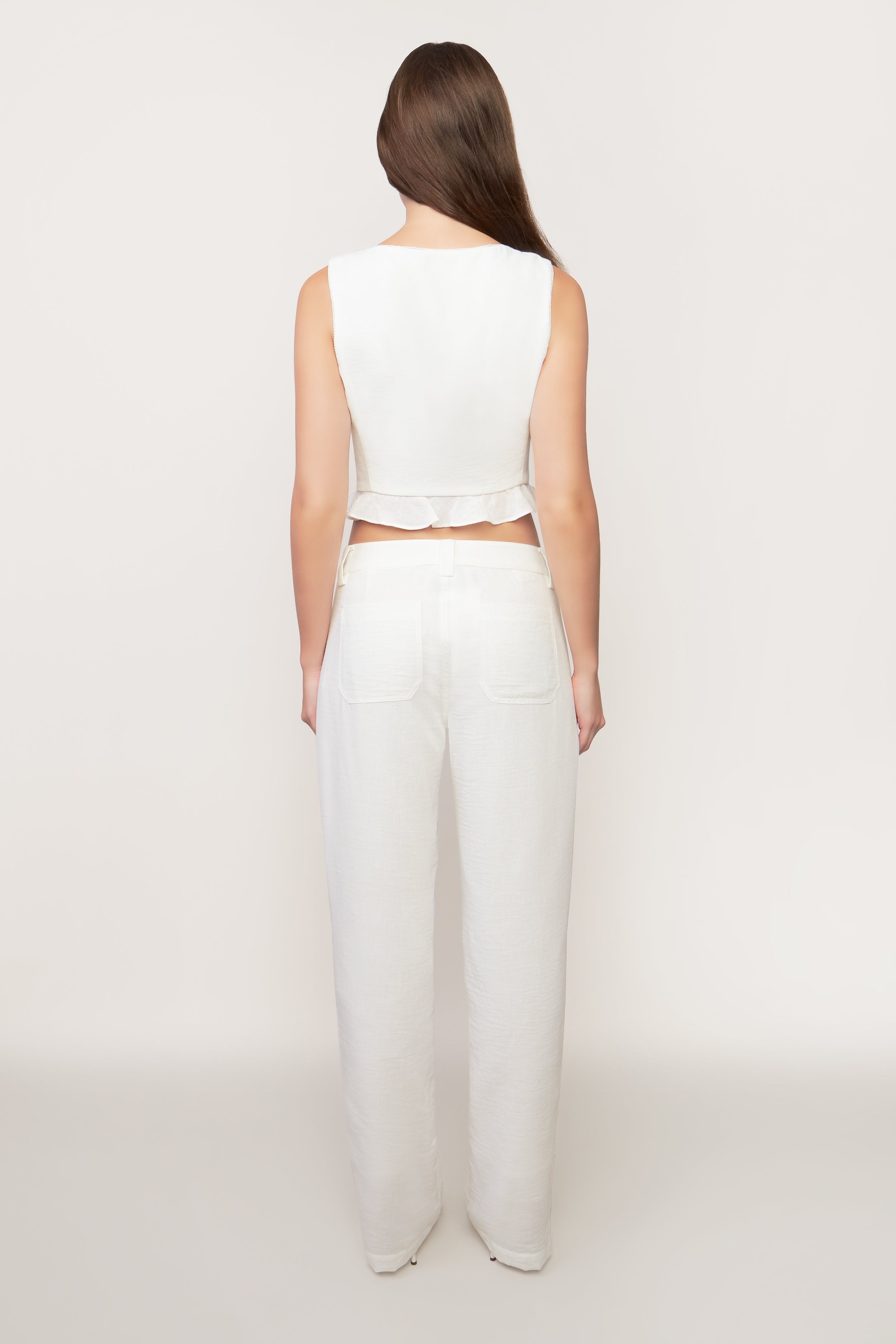 EMBROIDERED SCALLOP VEST - 5