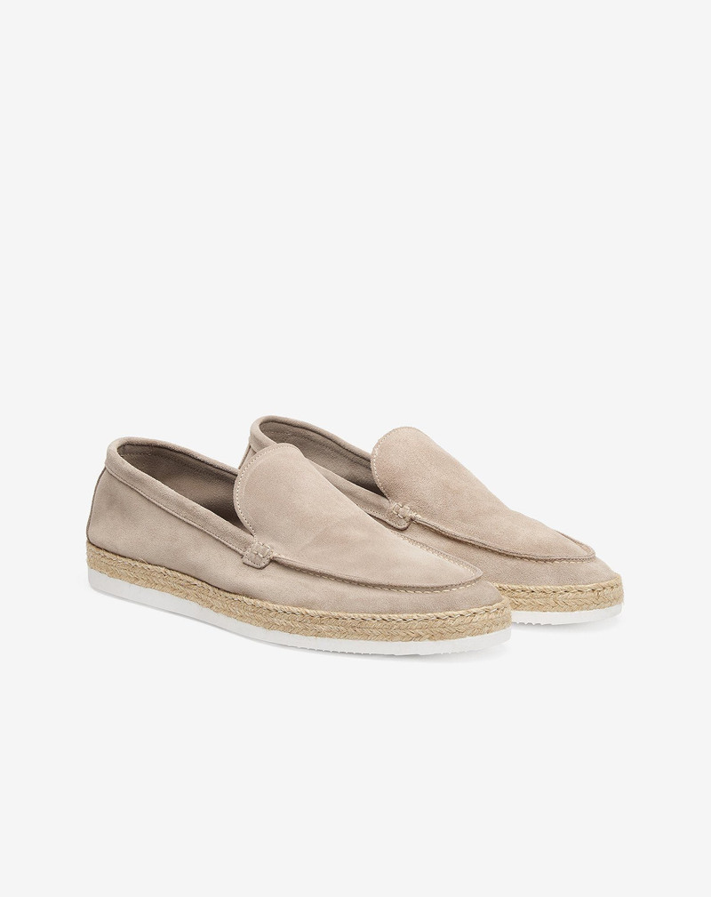 CORNELIANI Beige suede loafers outlook