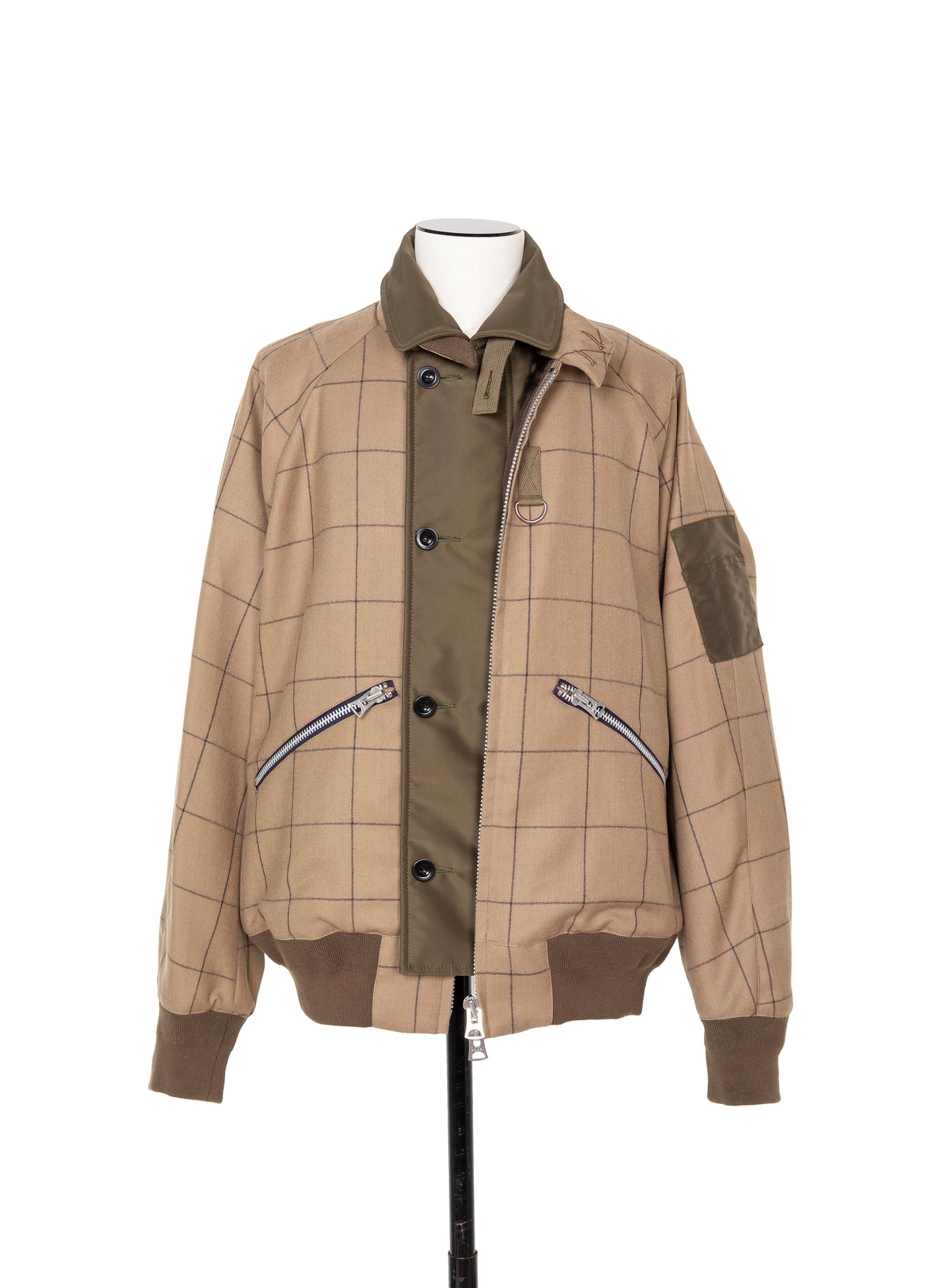 Windowpane Blouson - 1