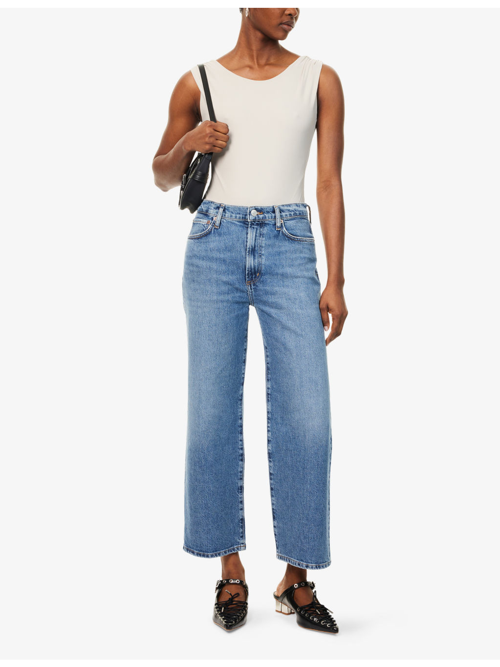 Harper Straight-Leg Stretch-Denim Jeans - 2