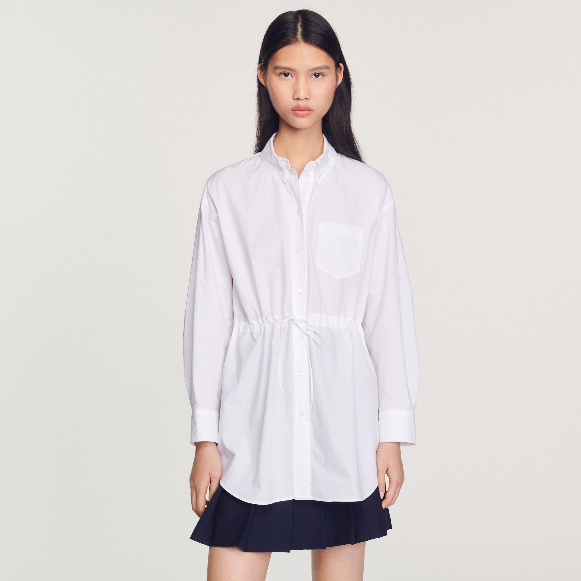 Long drawstring shirt - 5