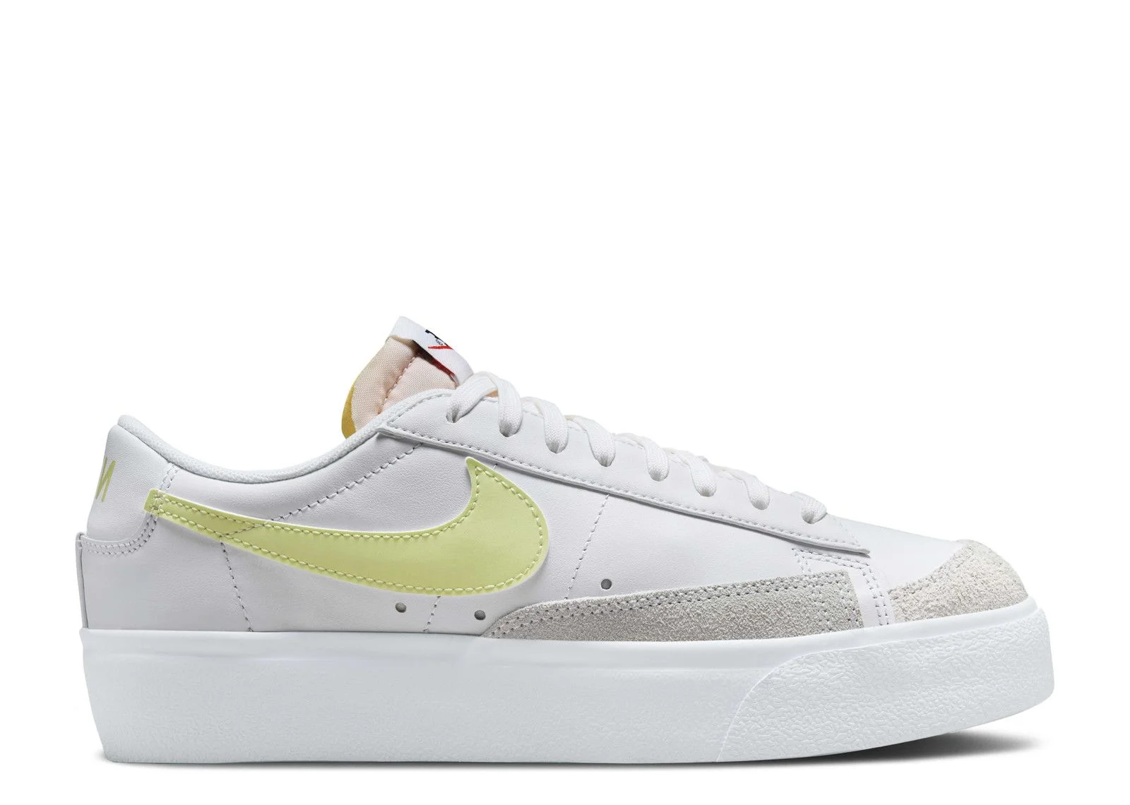 WMNS BLAZER LOW PLATFORM 'WHITE LIFE LIME' - 1