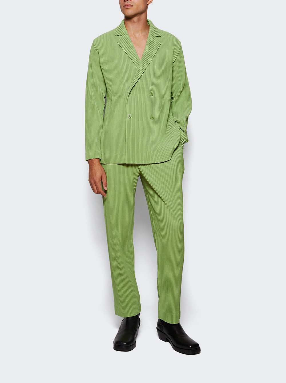Tailored Pleat Pants Quartz Green - 5