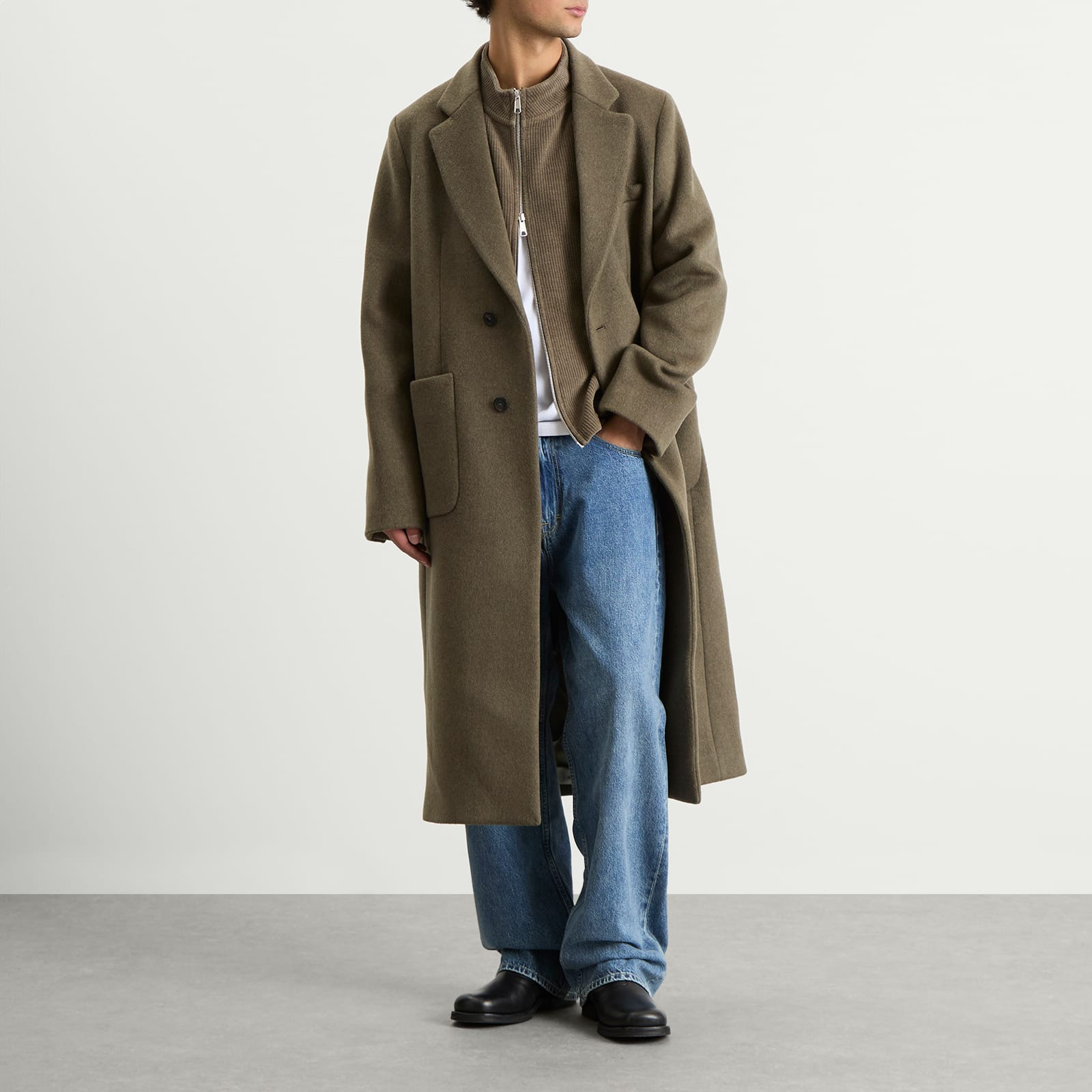 Our Legacy Robe Melton Wool Overcoat - 4