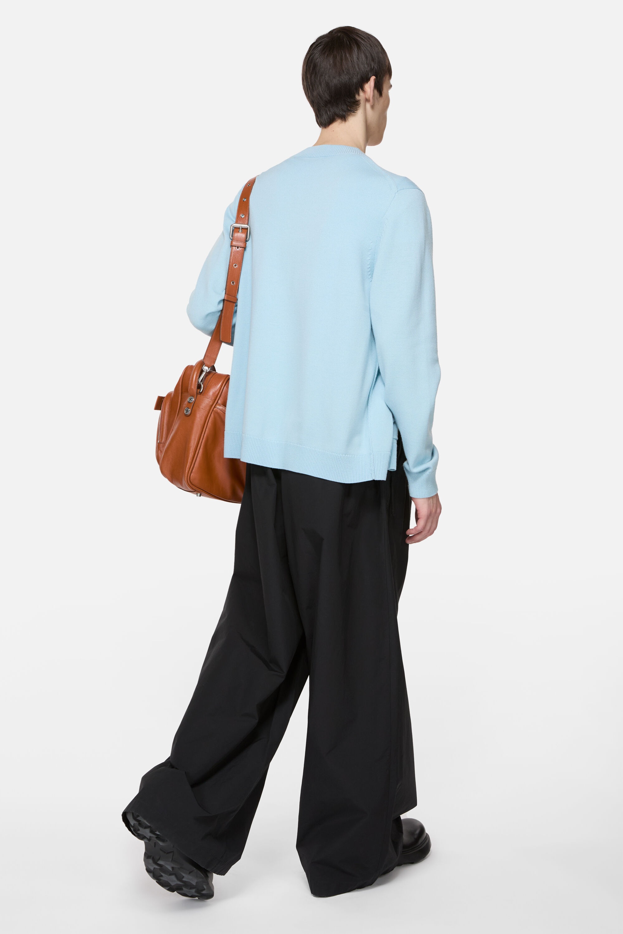 Crewneck cardigan - Ice blue - 3