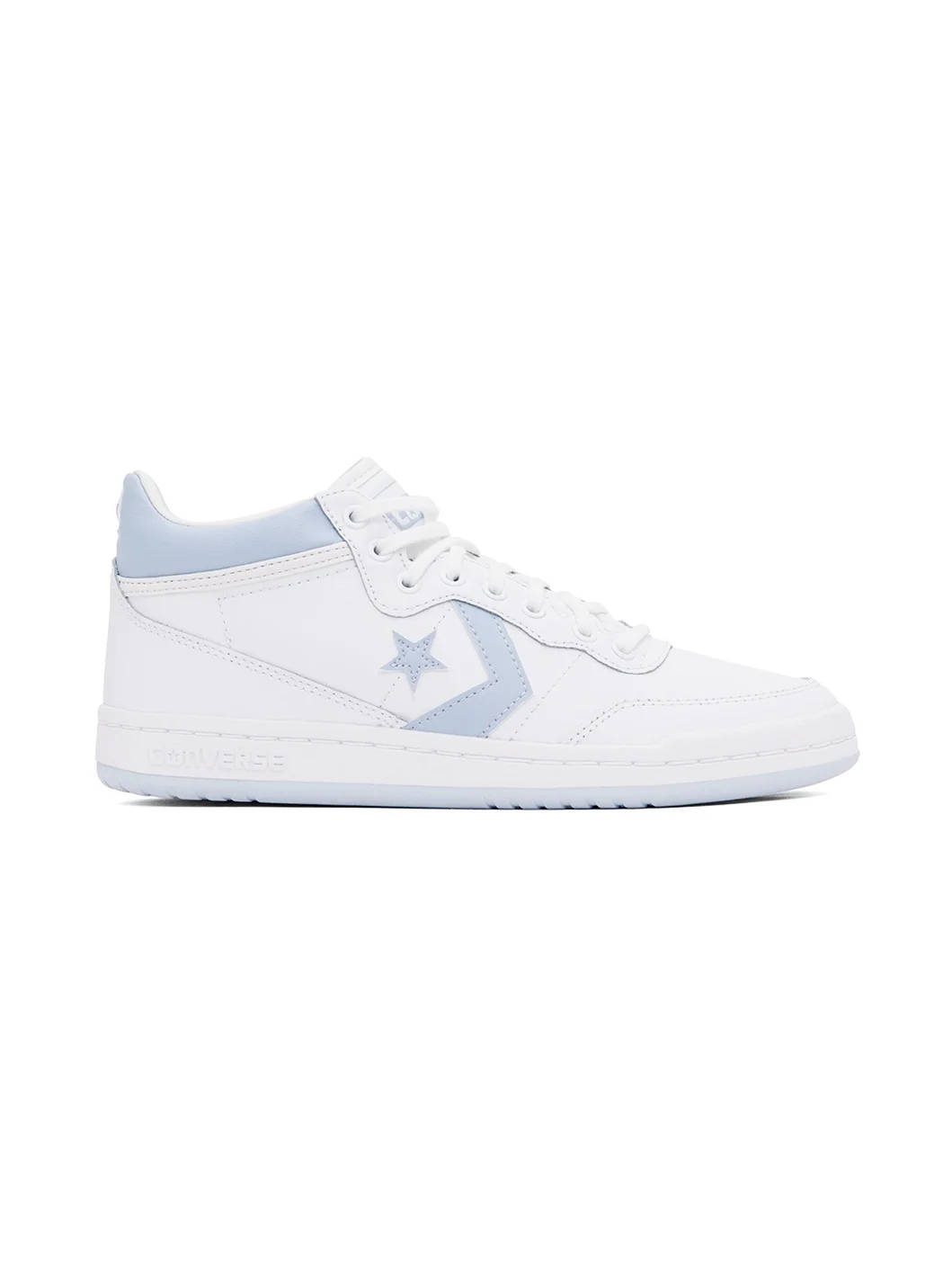 White & Blue CONS Fastbreak Pro Leather & Nylon Sneakers - 1