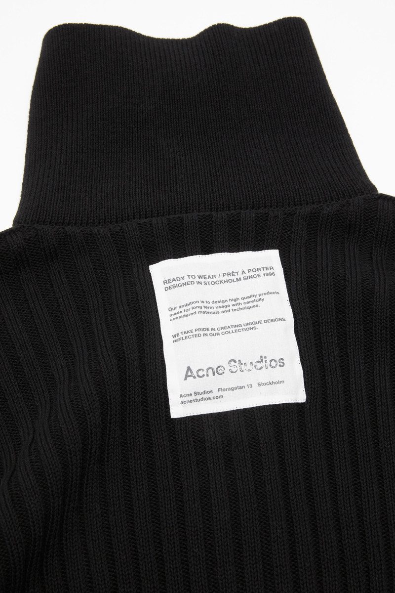 Zip up cardigan - Black 5