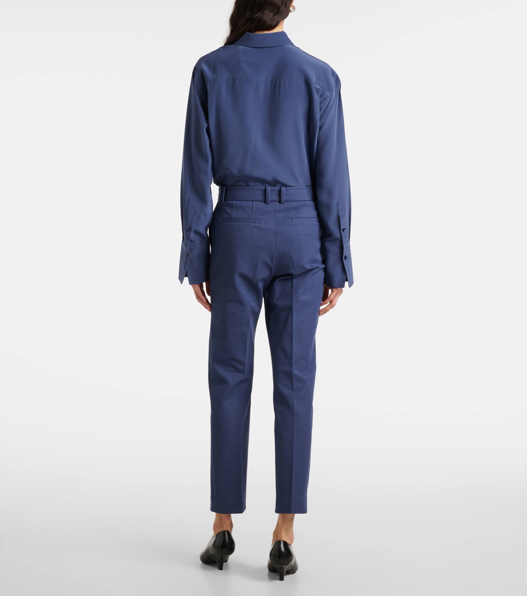 Coleman cropped gabardine slim pants - 3