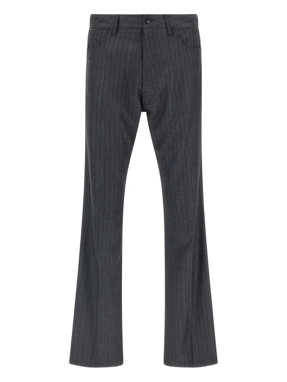 pinstriped pleat trousers - 1