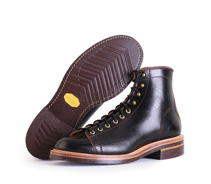 JOHN LOFGREN Monkey Boots Shinki Hikaku Horsebutt Black outlook