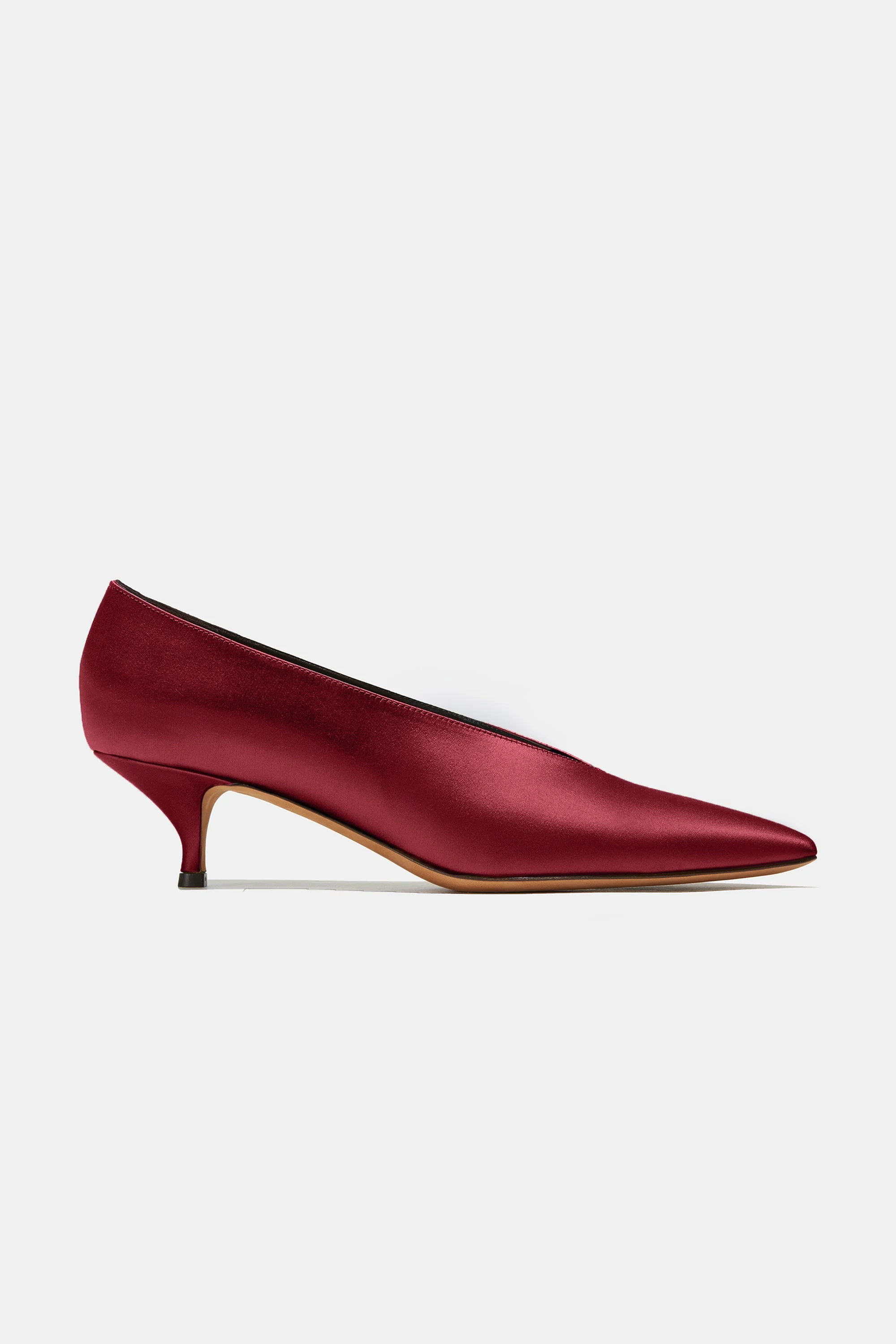 VENETO IN BURGUNDY SATIN - 1