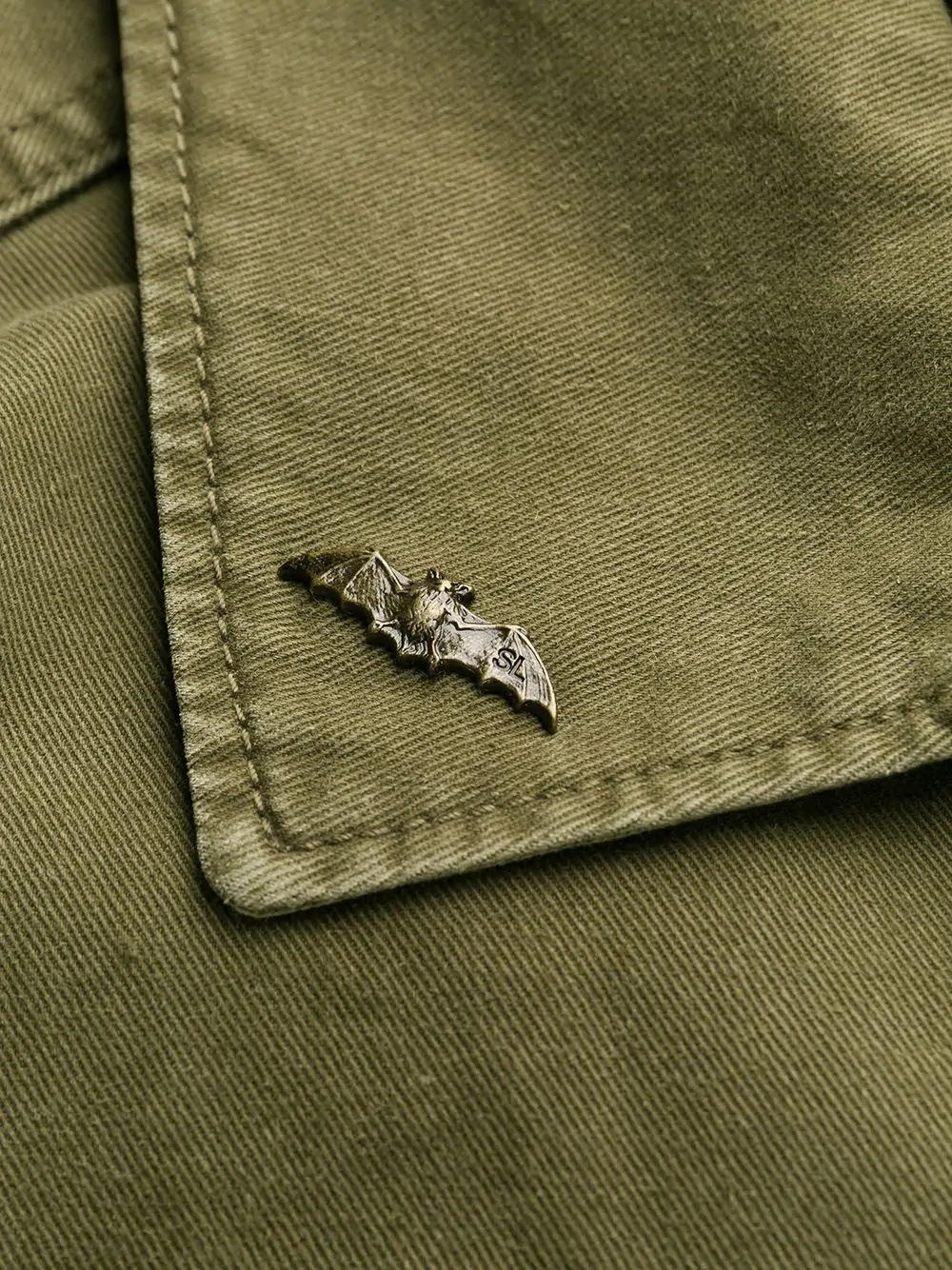 patch pocket detail aviator jacket - 6