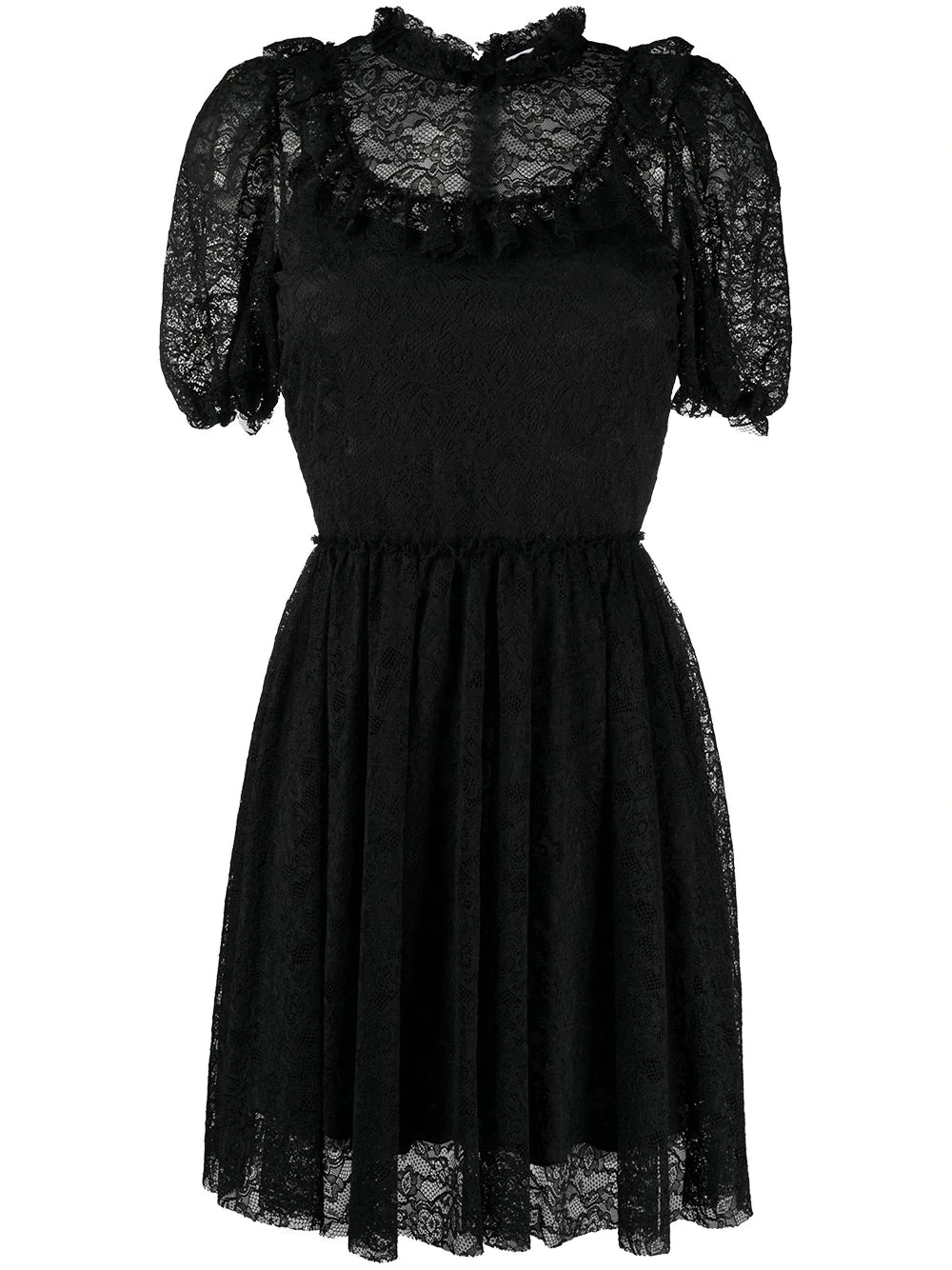 lace overlay dress - 1