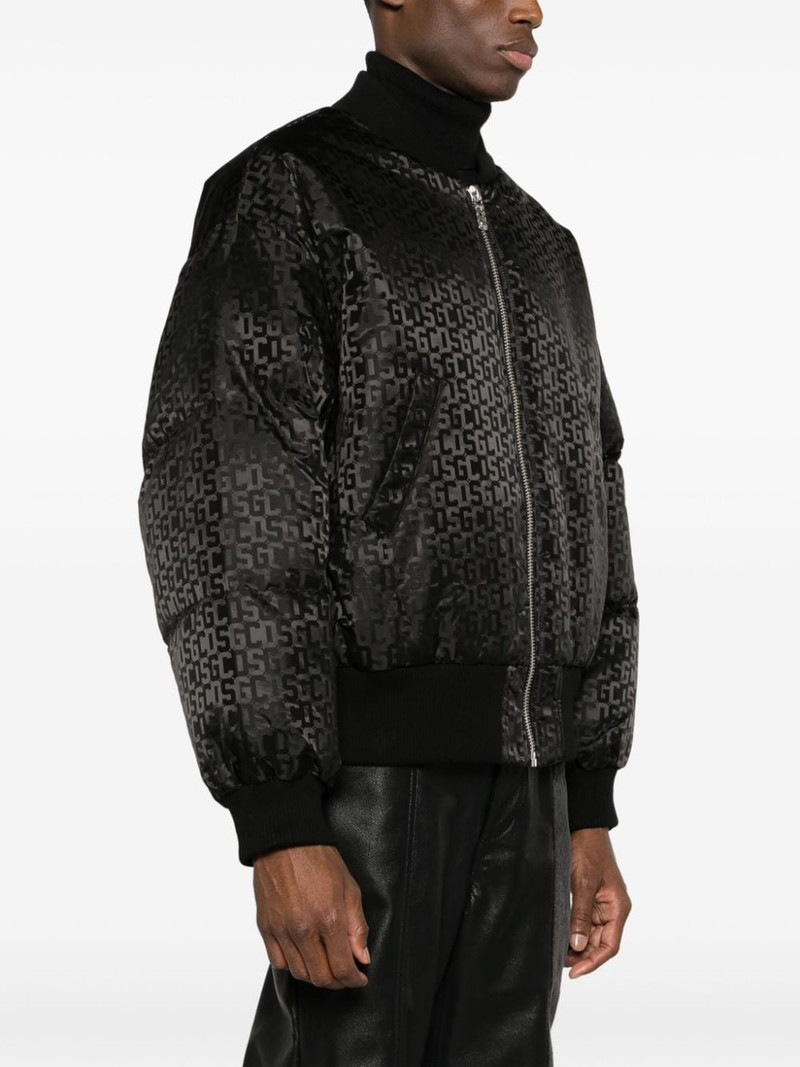 monogram-pattern zip-up bomber 재킷 4