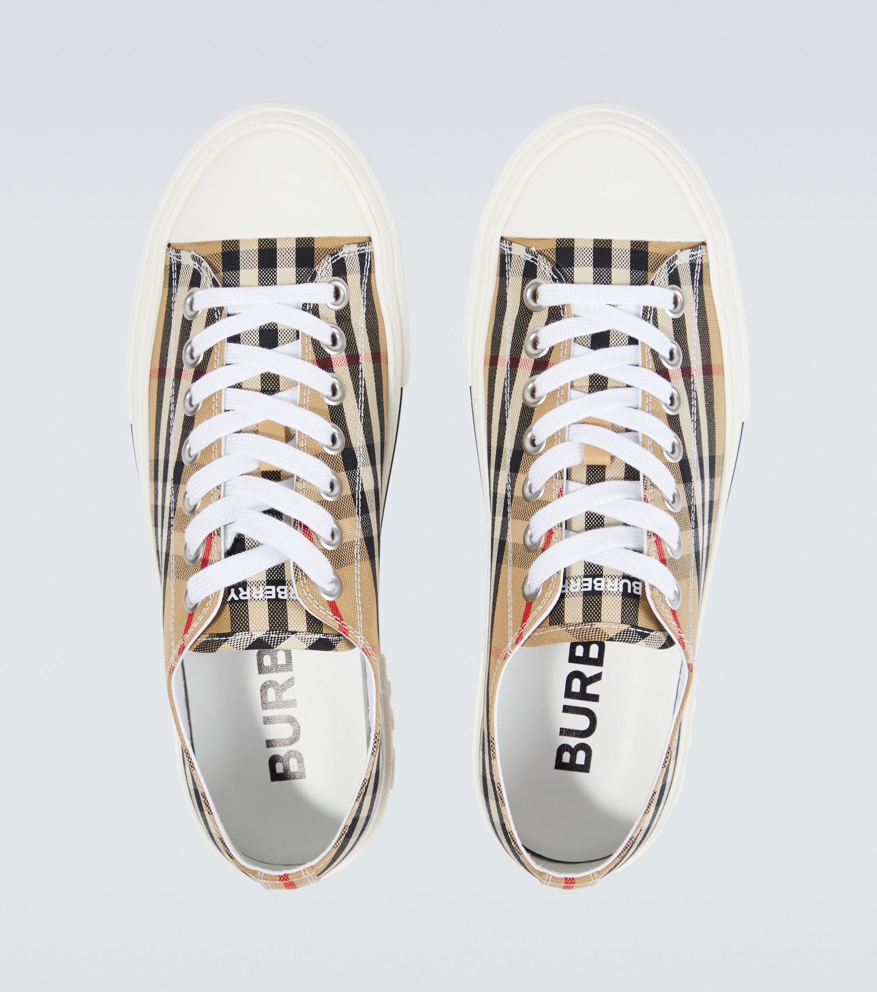 Burberry Check canvas sneakers - 4