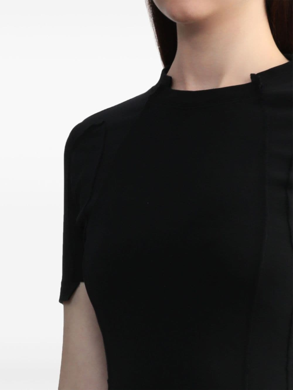cut-off strap T-shirt - 5