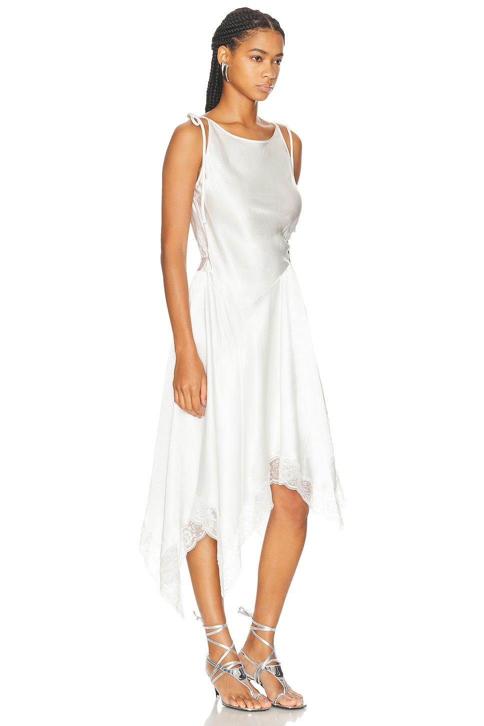 Doyla Satin Lace Dress - 2