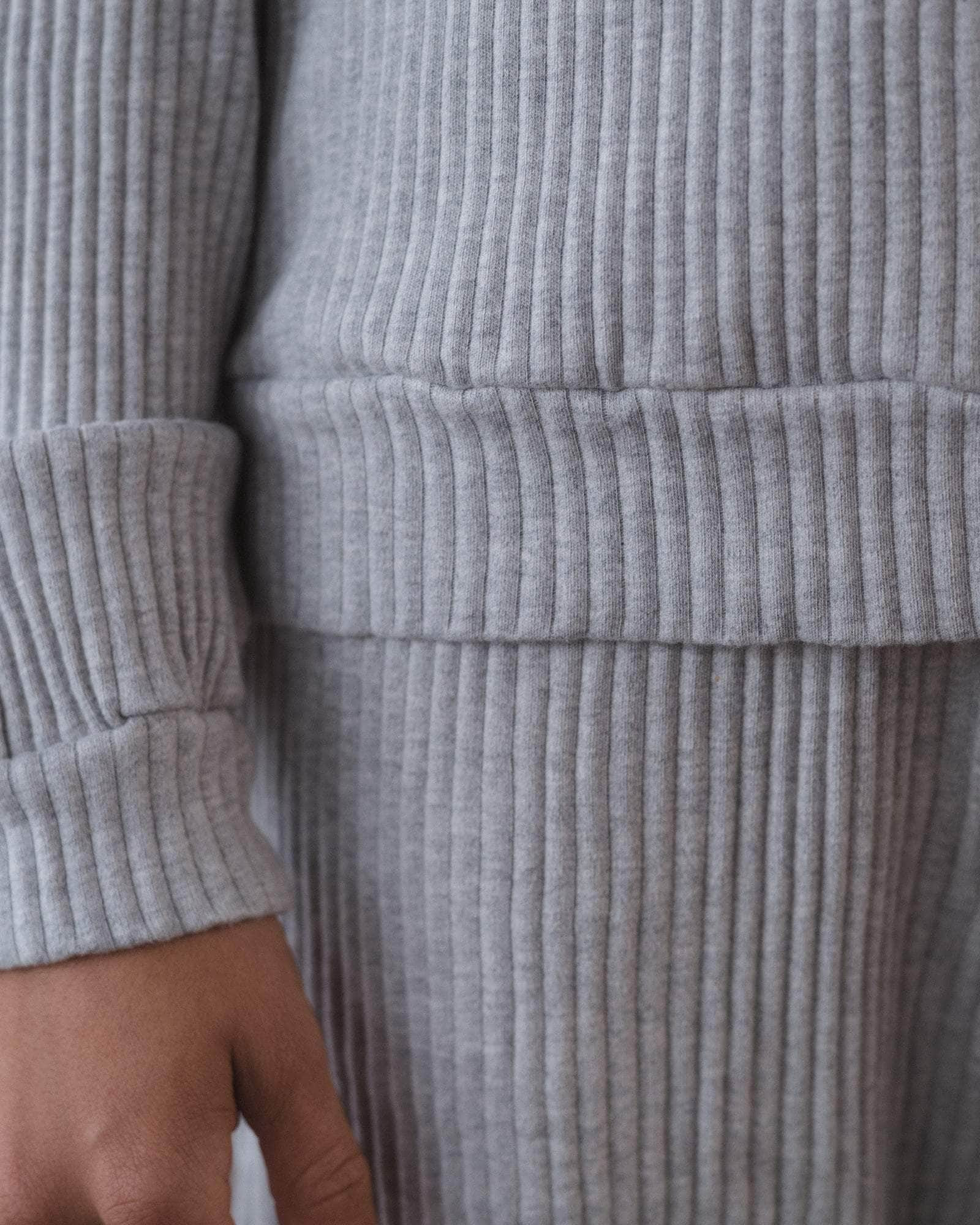 Basic Sweatshirt - Organic Cotton Rib Jersey - 7