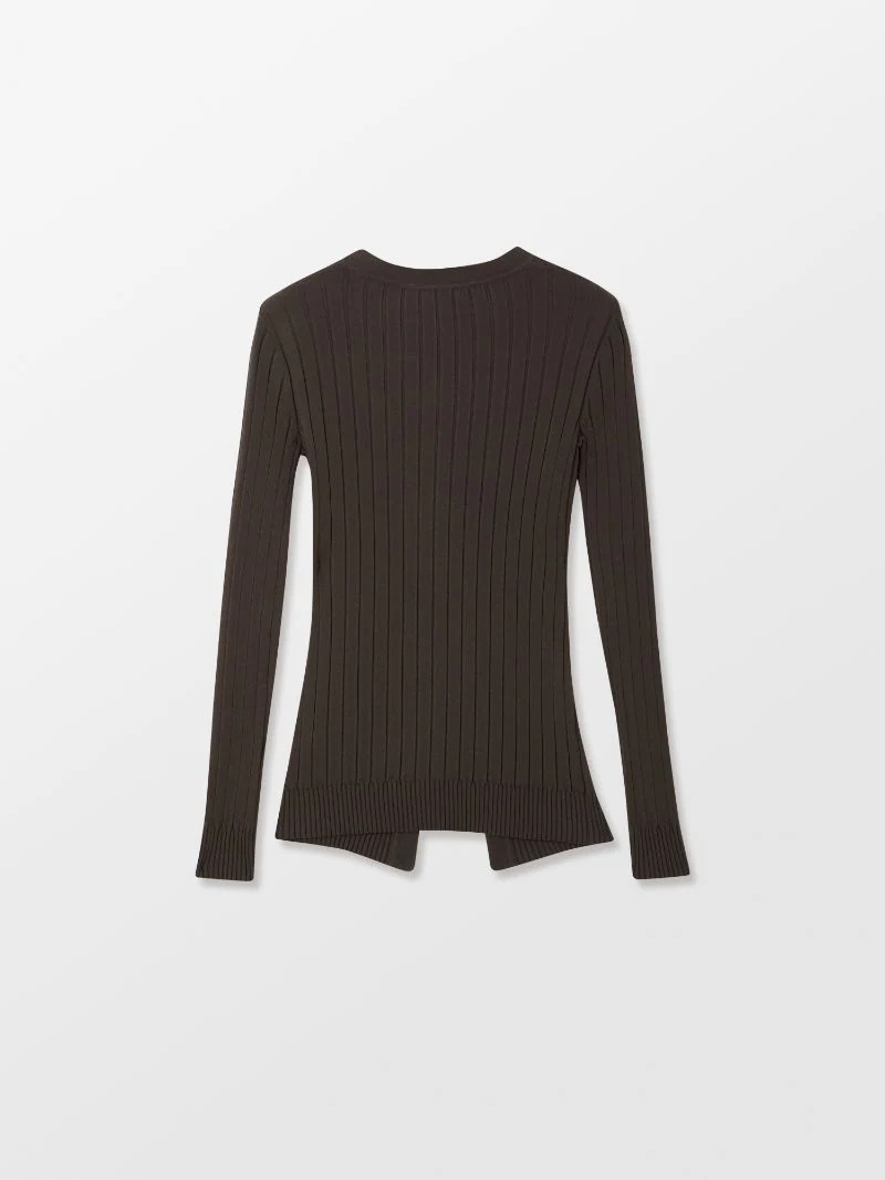 CUT OUT KNIT CARDIGAN - 9