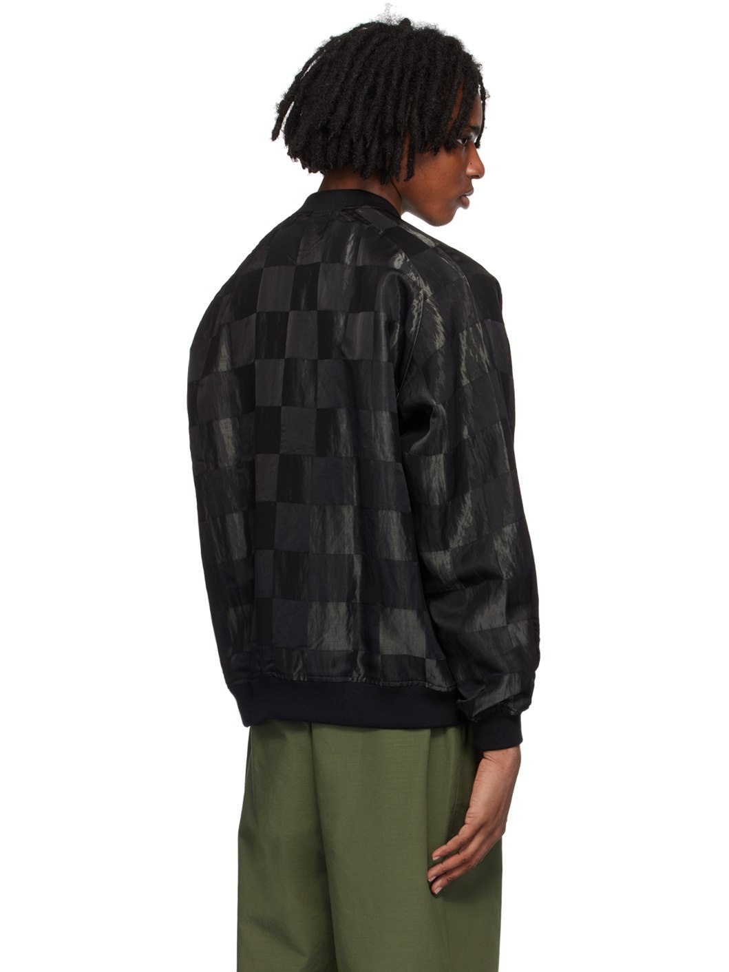 Black B.B. Bomber Jacket - 3