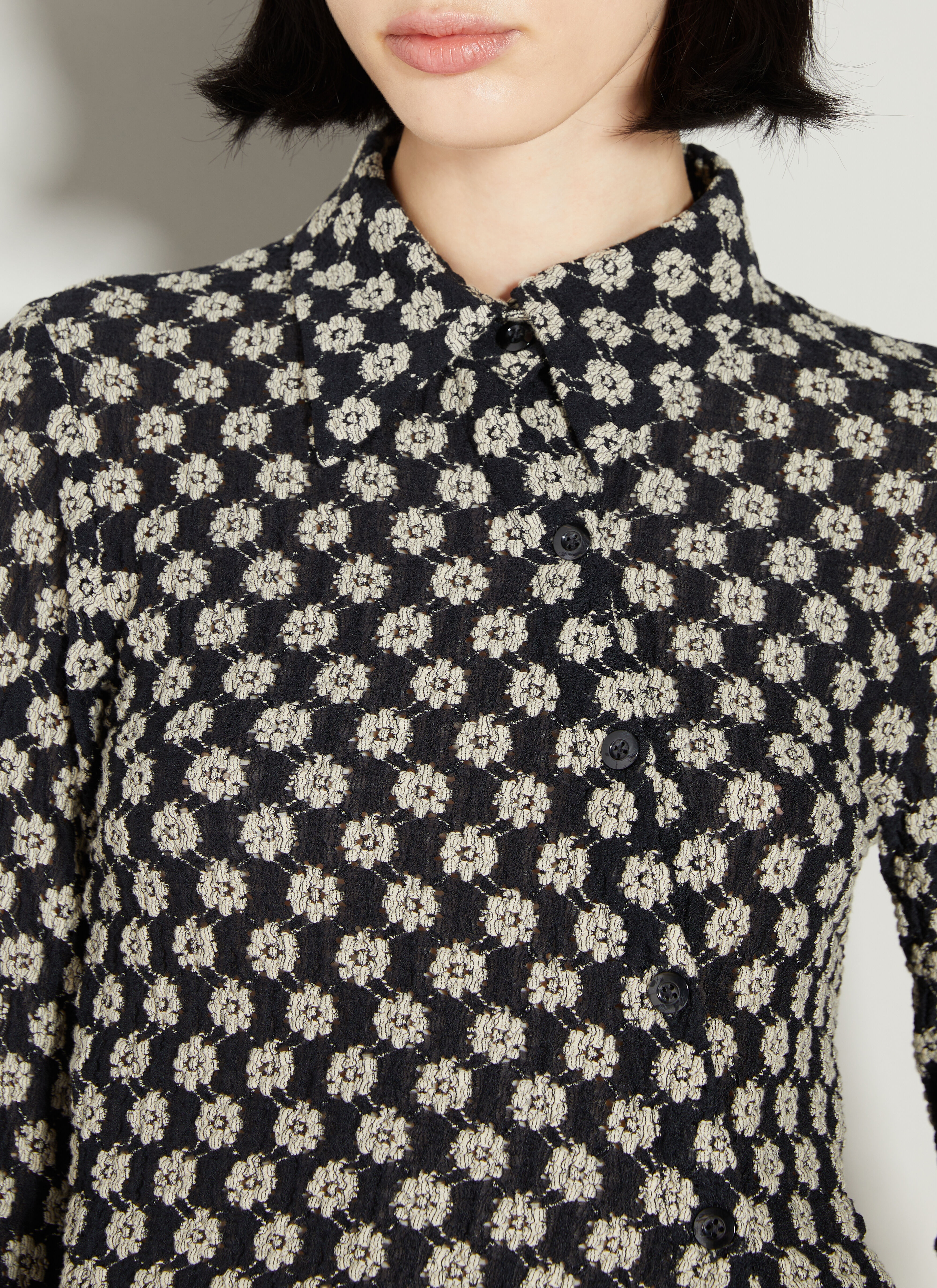 Lace Twisted Shirt - 3