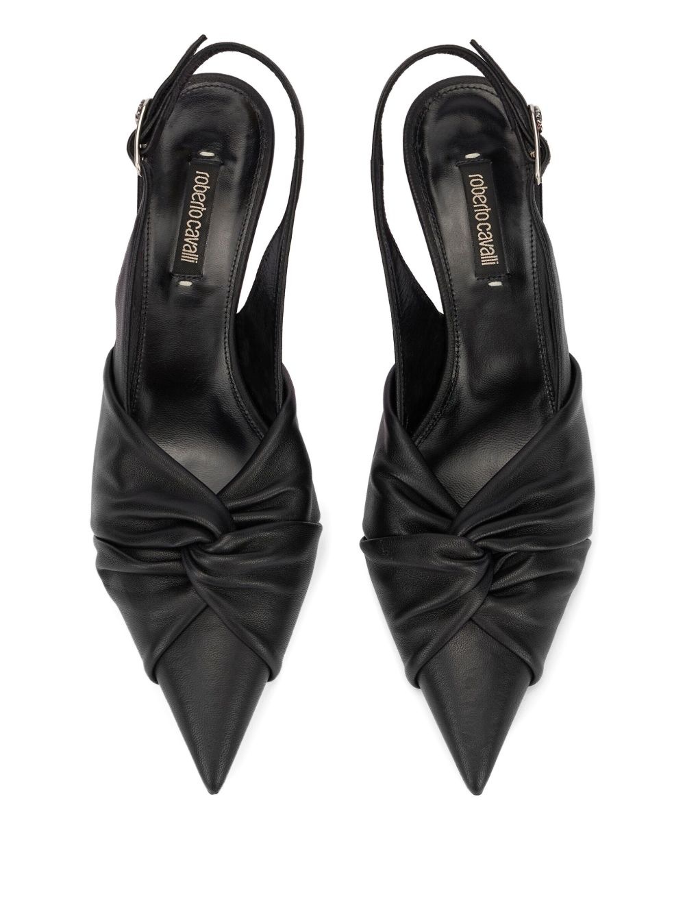 knotted slingback pumps - 4
