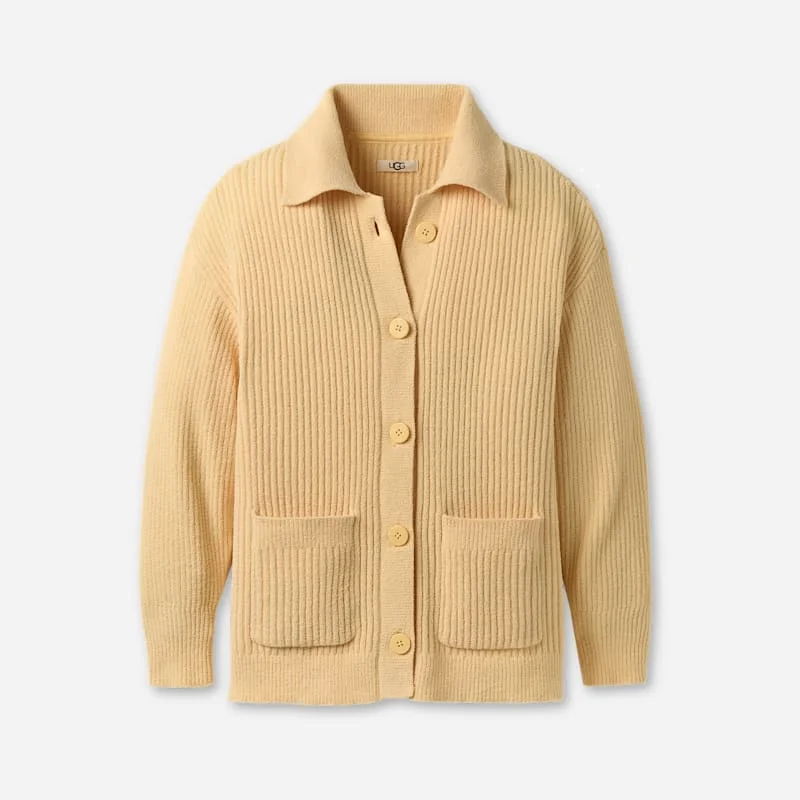 ® Women's Junipher Cardigan Lite Polyester/Recycled Materials Tops in Chick - 1