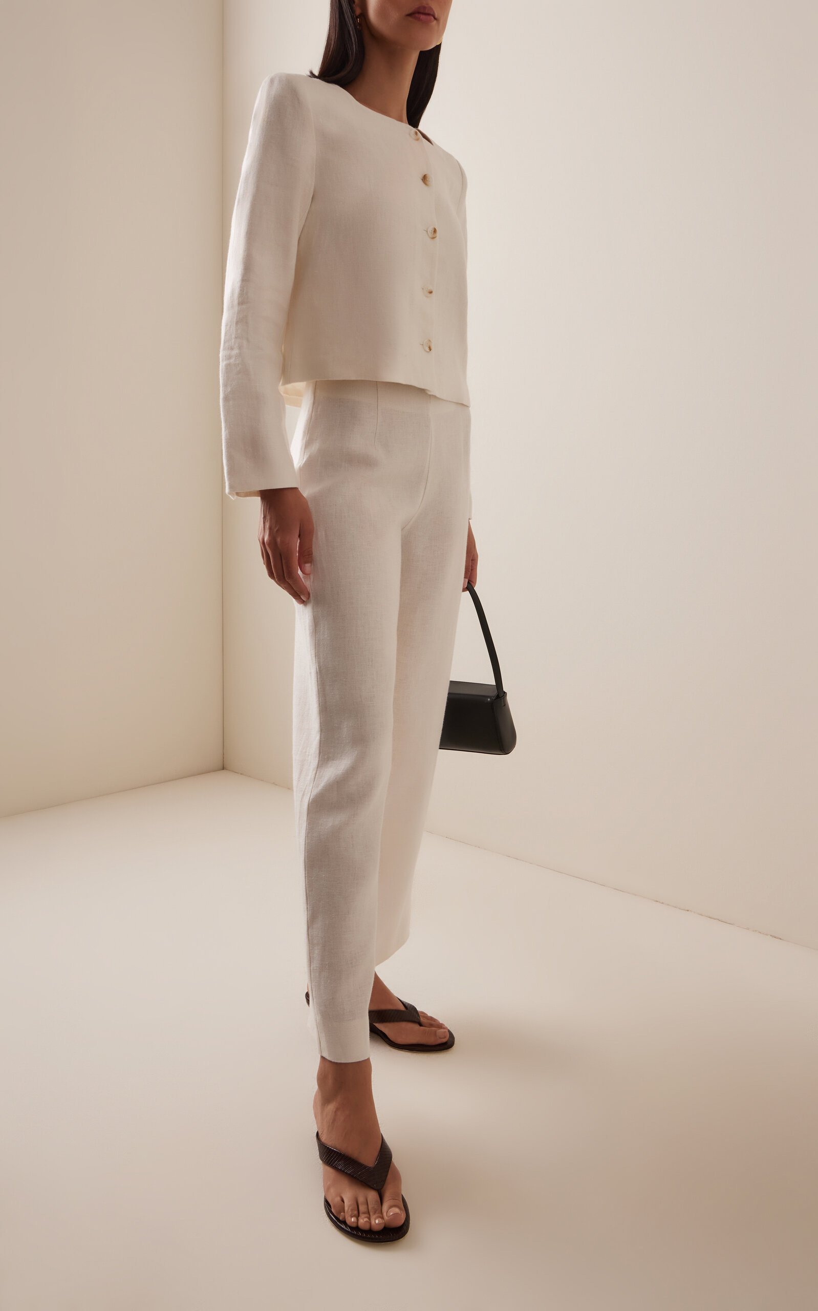 Noelle Linen Pants white - 2