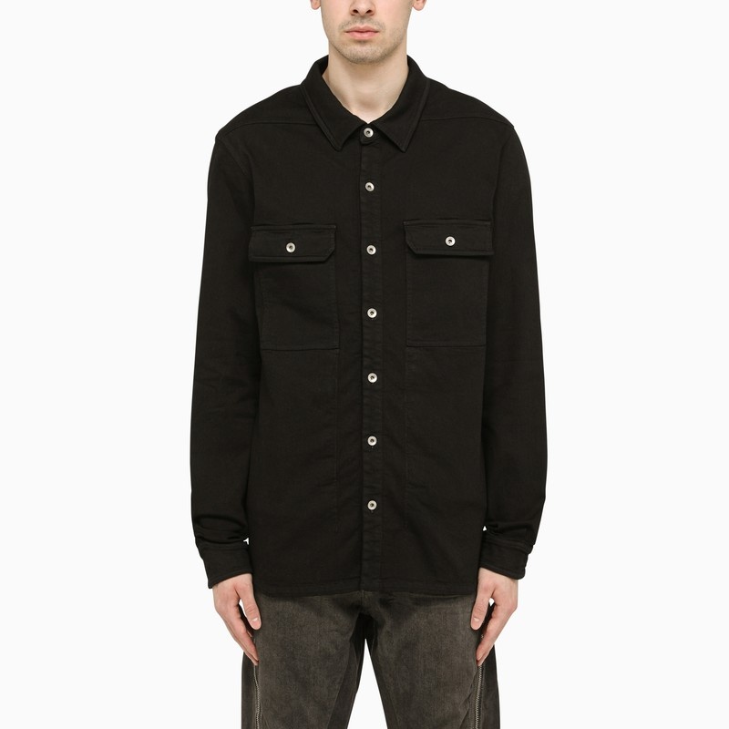 Black cotton shirt - 1