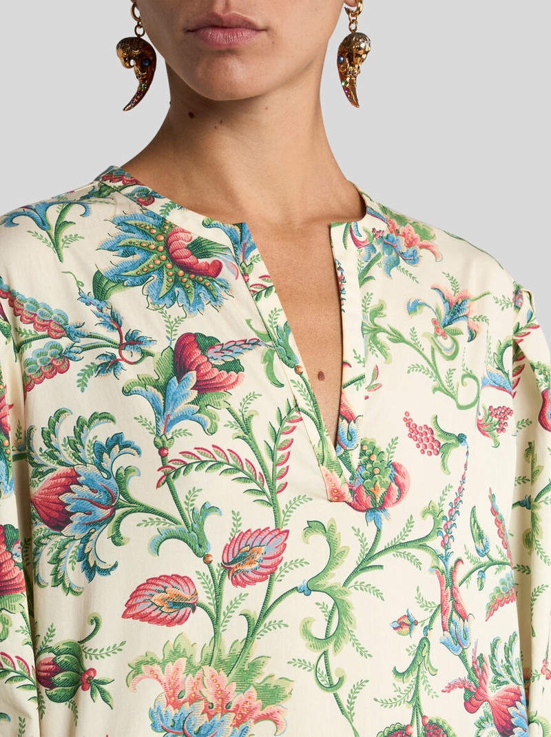 Etro COTTON BLOUSE WITH FLORAL MOTIF outlook