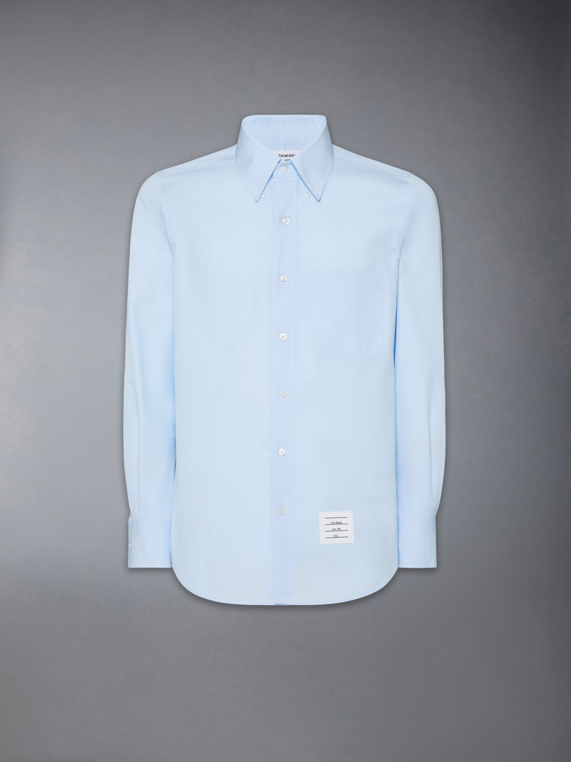 pointed-collar cotton shirt 1