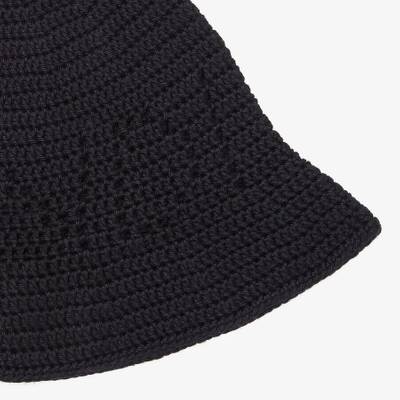 FENDI Black cotton bucket hat outlook