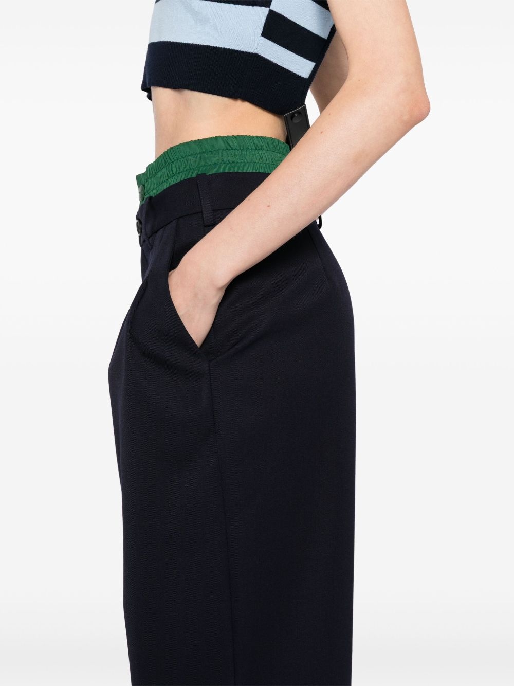 double waistband trousers - 5