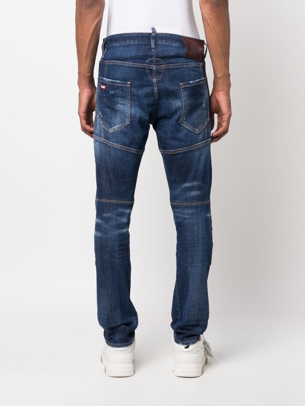 ripped slim-fit jeans - 4