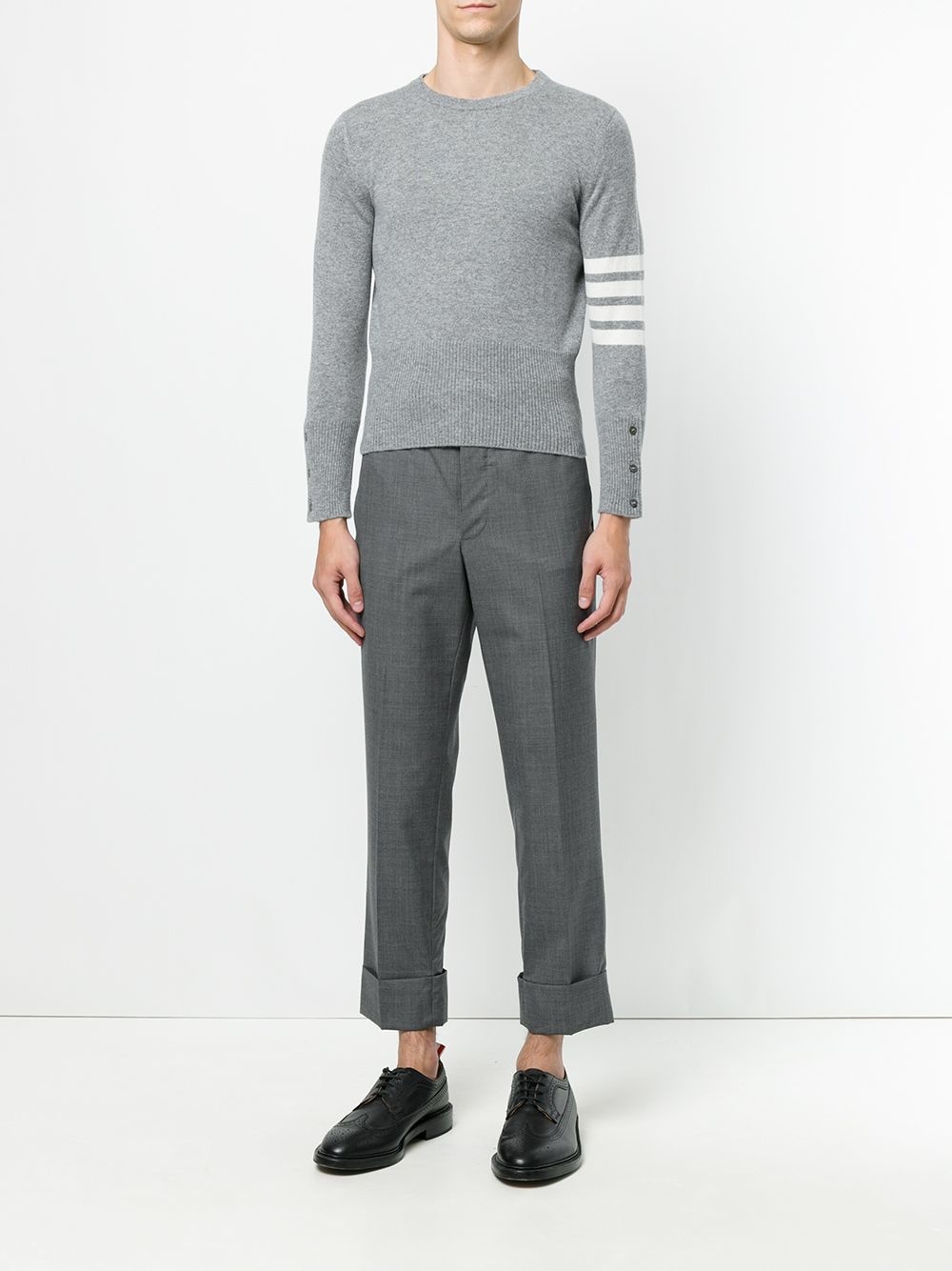4-Bar Short Cashmere Pullover - 2