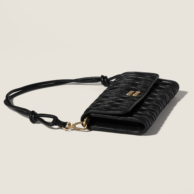 Matelassé nappa leather wallet 4