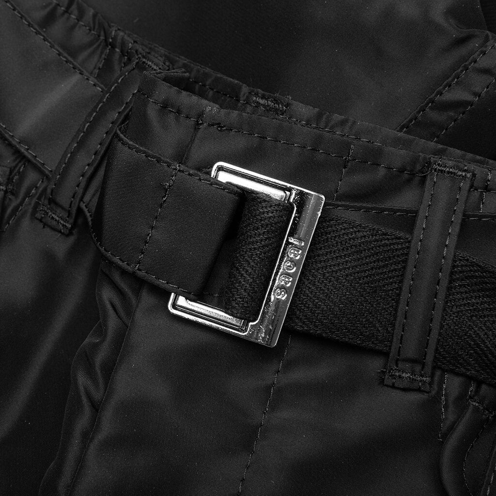 NYLON TWILL SHORTS - BLACK - 3