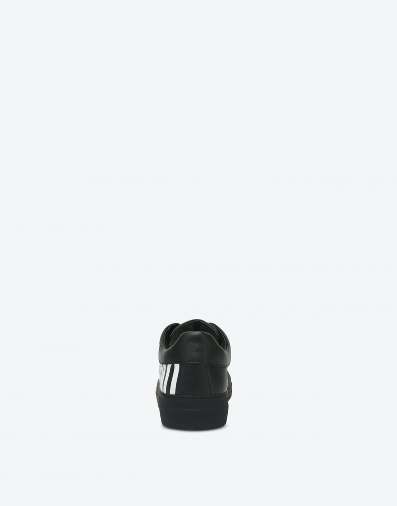Moschino LEATHER SNEAKERS WITH LOGO outlook