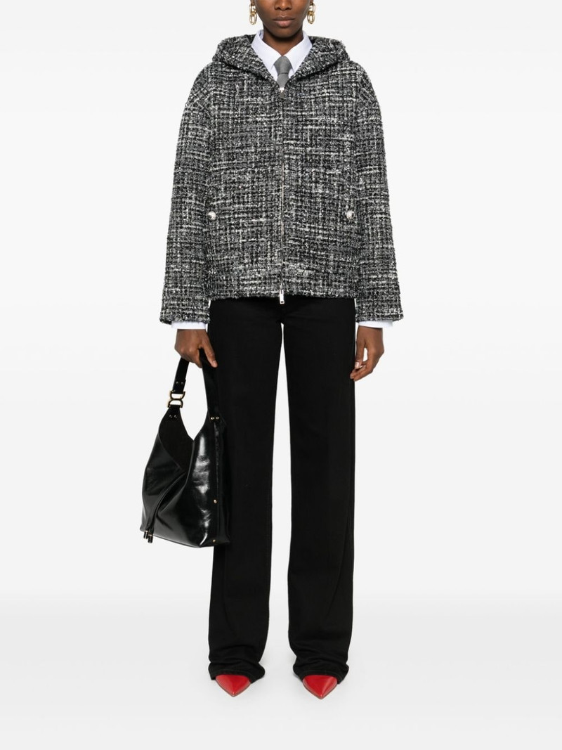 Valentino hooded tweed jacket outlook
