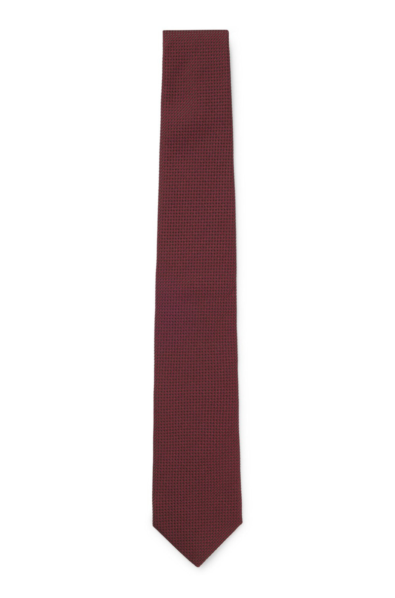 STRUCTURED TIE IN COTTON AND SILK 1