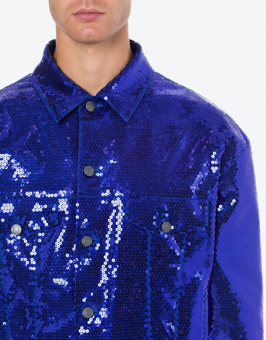 SEQUINS GABARDINE JACKET - 4