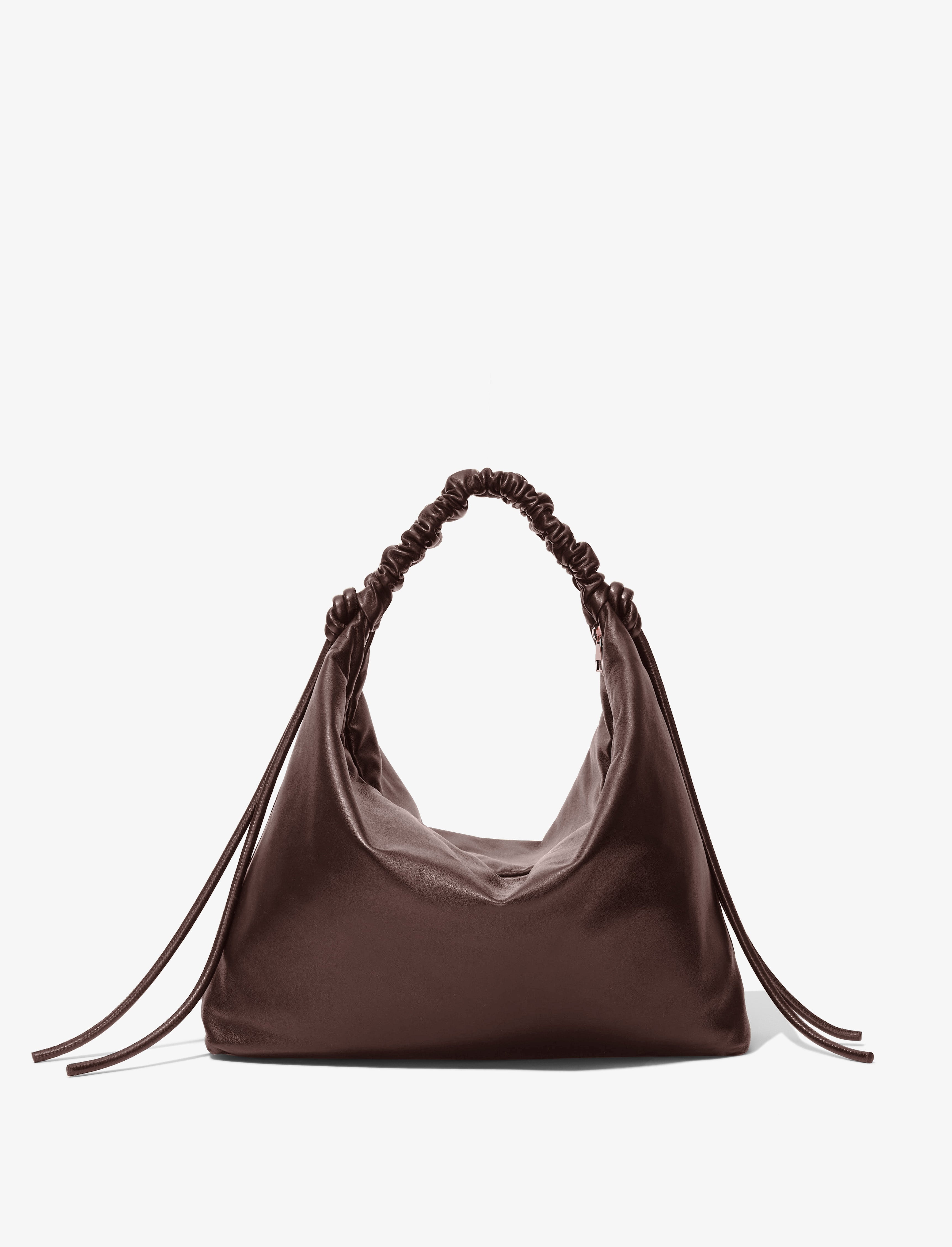 Large Drawstring Shoulder Bag - 4
