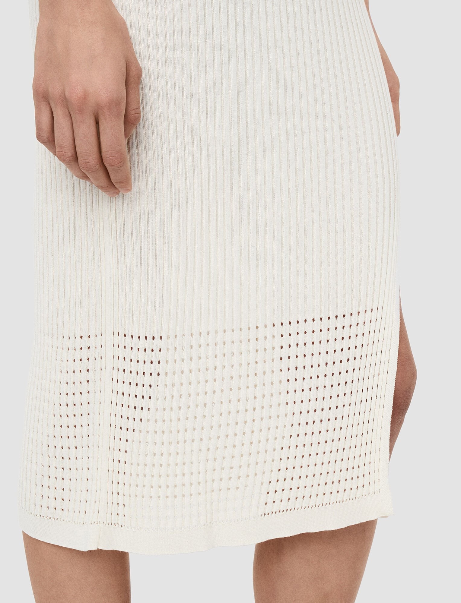 Cotton Rayon Rib Skirt - 4