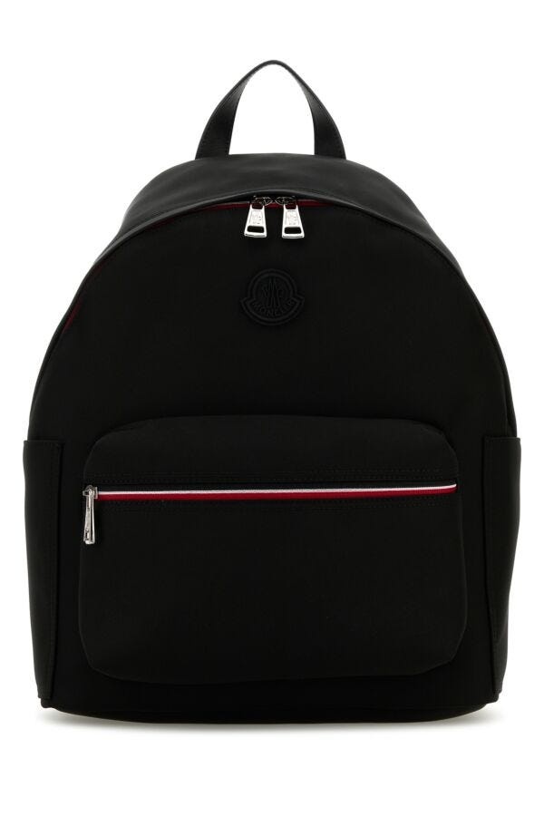 Black nylon blend New Pierrick backpack - 1