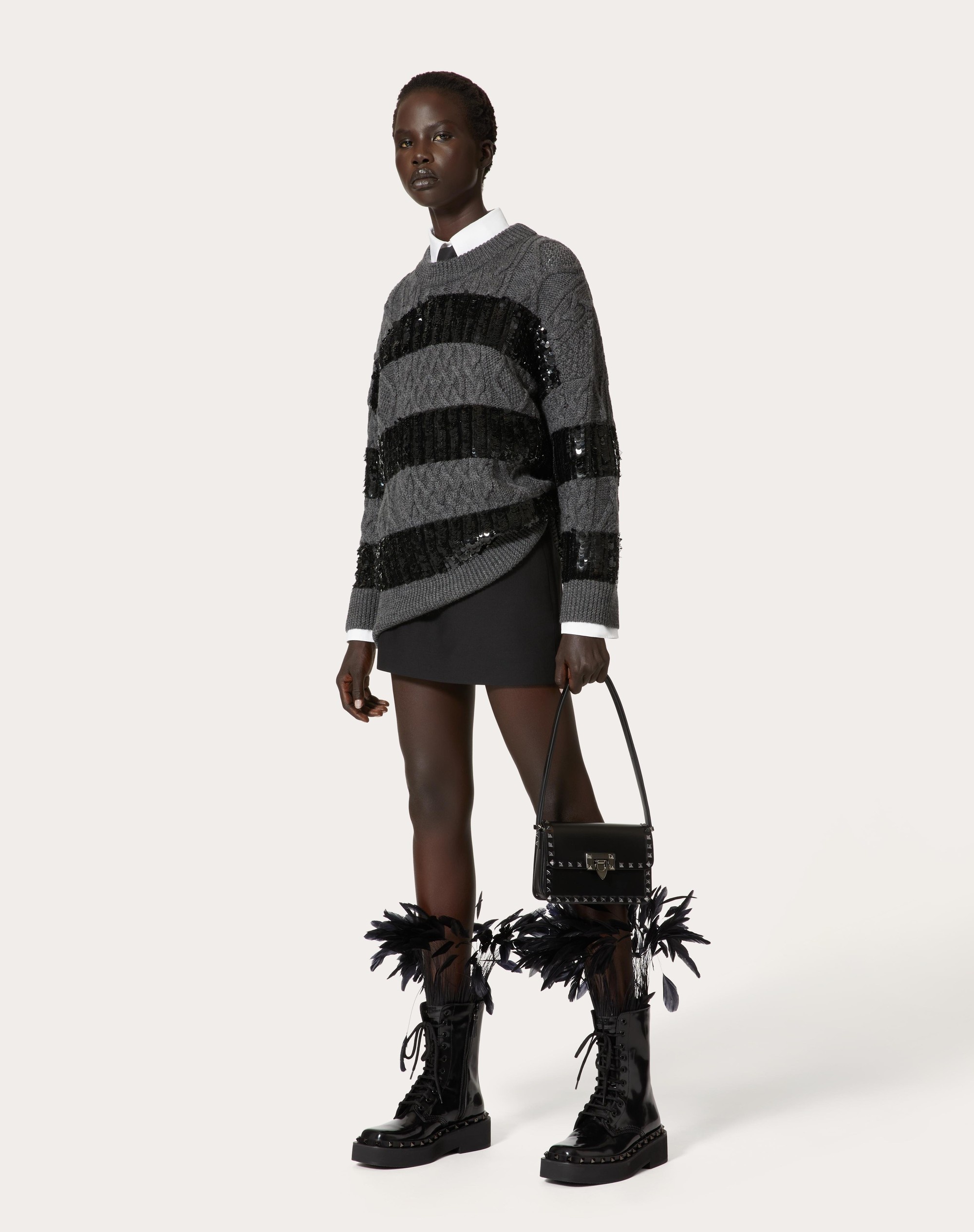 EMBROIDERED WOOL SWEATER - 2