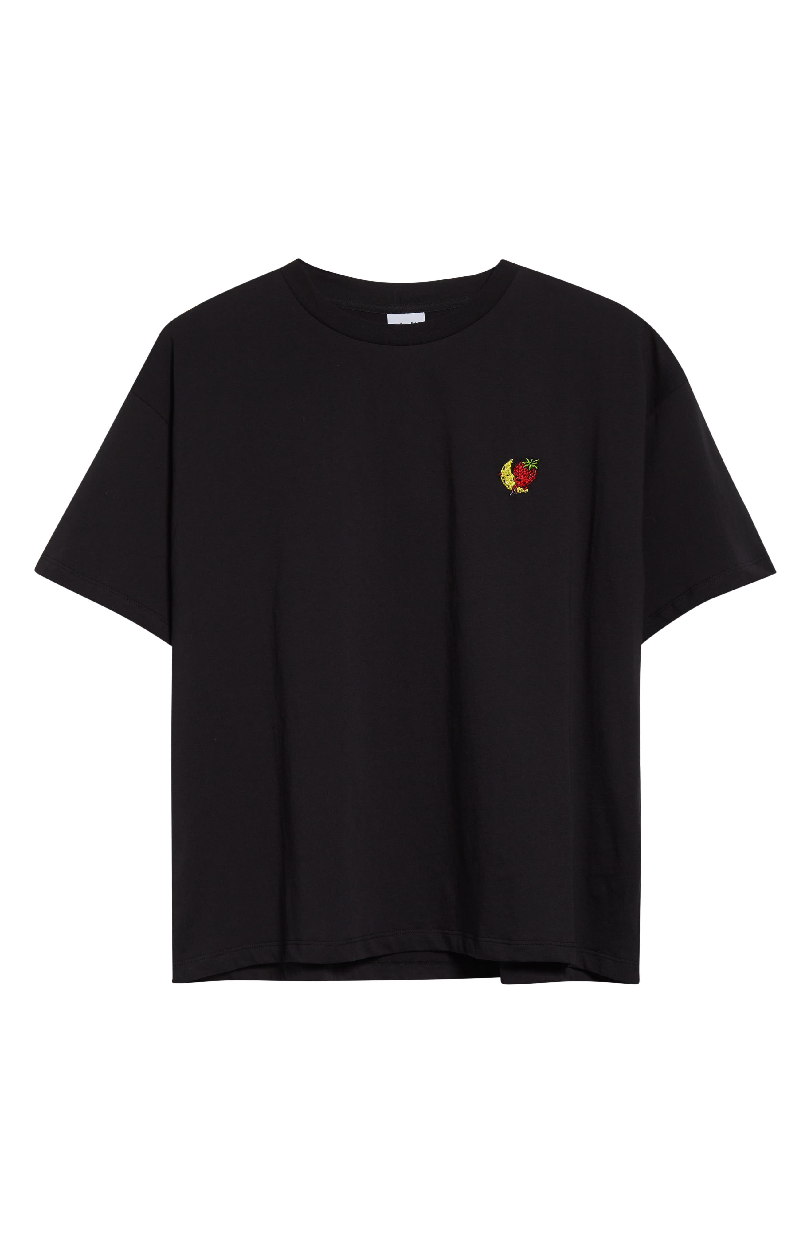 Sky High Farm Workwear Gender Inclusive Perennial Strawberry Moon Patch T-Shirt in Black at Nordstro - 4