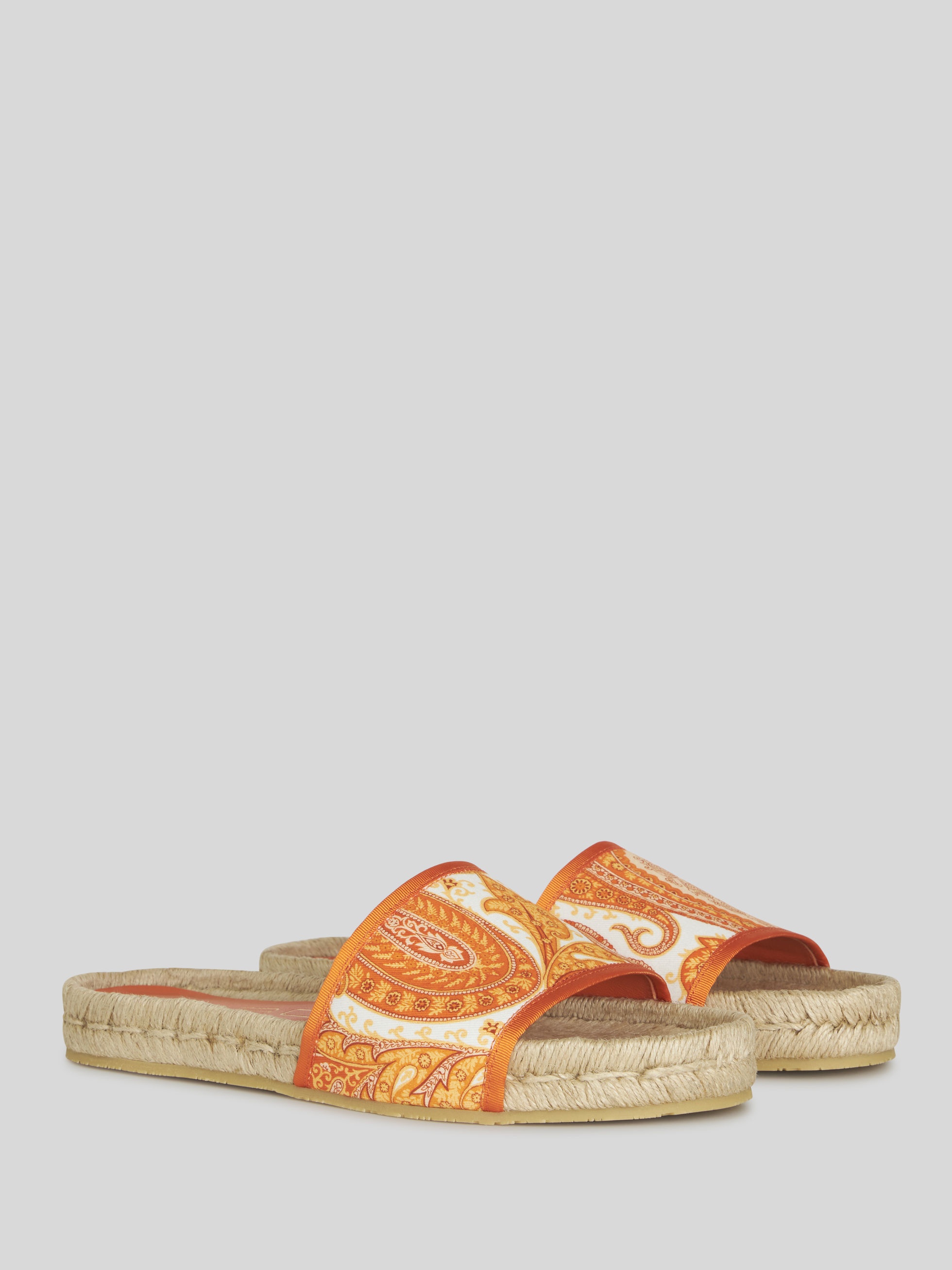 LIQUID PAISLEY FLAT BEACH SANDALS - 3