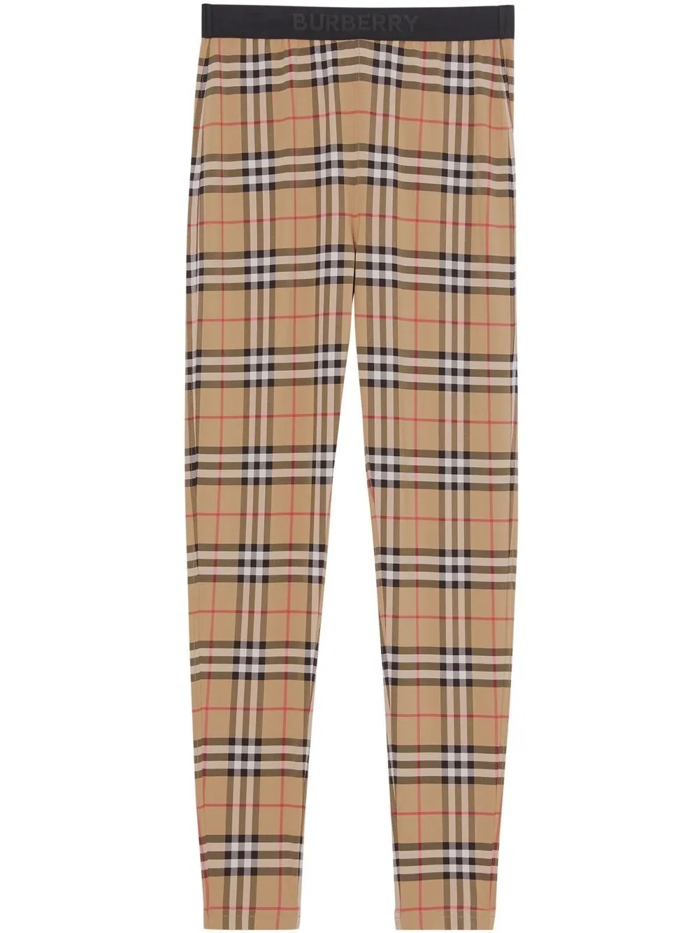 vintage check leggings - 1